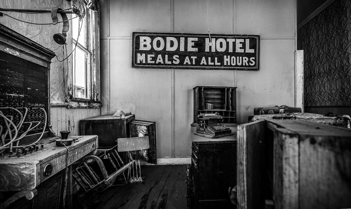 Bodie Ghost Town (B&W)