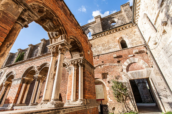San Galgano Abbey and the hermitage of Montesiepi